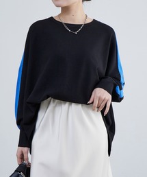 Lui's | サイドラインヘムカーブトップス(Tシャツ/カットソー)