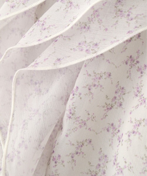 JILL by JILL STUART(ジルバイジルスチュアート)の「◇小花プリントフリルブラウス(シャツ/ブラウス・レディース・イエロー系その他/ブラック系その他/パープル系その他・FREE)」の7枚目の写真