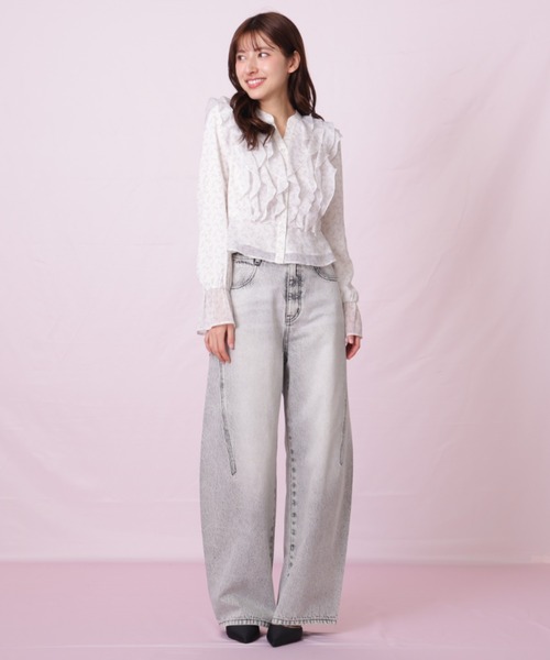 JILL by JILL STUART(ジルバイジルスチュアート)の「◇小花プリントフリルブラウス(シャツ/ブラウス・レディース・イエロー系その他/ブラック系その他/パープル系その他・FREE)」の22枚目の写真