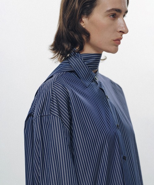 KEISUKEYOSHIDA（ケイスケヨシダ）の「Oversized Long Collar Shirt（シャツ/ブラウス・レディース・ブルー系その他・M/S）」の6枚目の写真