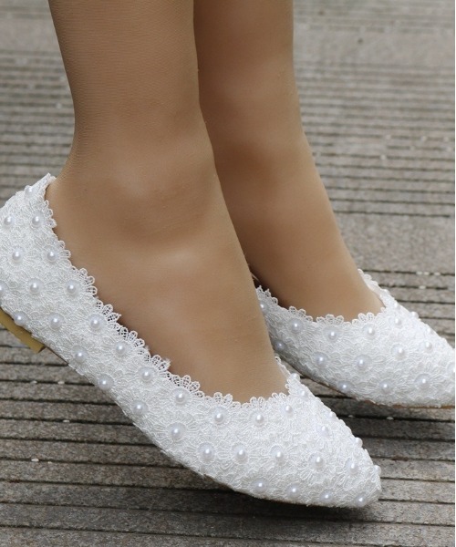 BACKYARD FAMILY(バックヤードファミリー)の「ウエディングシューズ パンプス ローヒール(パンプス・レディース・ホワイト・23.5cm/23cm/25.5cm/24cm/22.5cm/25cm)」の17枚目の写真