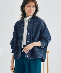 nissen | ノーカラーオーバーサイズデニムジャケット(その他アウター)