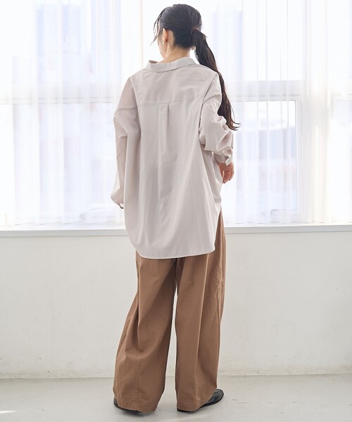 coen（コーエン）の「【イージーケア】2wayシャツ＿レギュラーカラー（シャツ/ブラウス・レディース・ライトブルー/ナチュラル/その他3/その他2/その他1・L/M）」の8枚目の写真