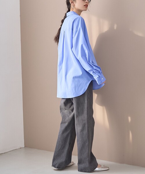 coen（コーエン）の「【イージーケア】2wayシャツ＿レギュラーカラー（シャツ/ブラウス・レディース・ライトブルー/ナチュラル/その他3/その他2/その他1・L/M）」の13枚目の写真