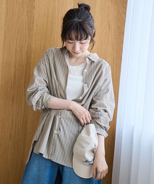 coen（コーエン）の「【イージーケア】2wayシャツ＿レギュラーカラー（シャツ/ブラウス・レディース・ライトブルー/ナチュラル/その他3/その他2/その他1・L/M）」の21枚目の写真