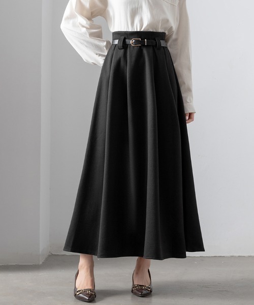 ONEP STAR（ワンピスター）の「Aラインロングスカート（スカート・レディース・ブラウン/ブラック・MEDIUM/X-LARGE/LARGE/SMALL）」の8枚目の写真