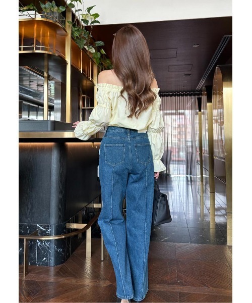 LUDICRUM(ルーディクルム)の「LD Pintuck denim(デニムパンツ・レディース・ブルー/インディゴブルー・XS/S/M)」の2枚目の写真