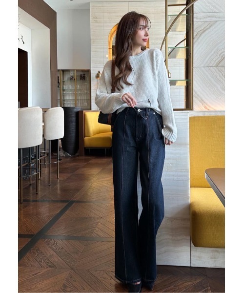 LUDICRUM(ルーディクルム)の「LD Pintuck denim(デニムパンツ・レディース・ブルー/インディゴブルー・XS/S/M)」の4枚目の写真