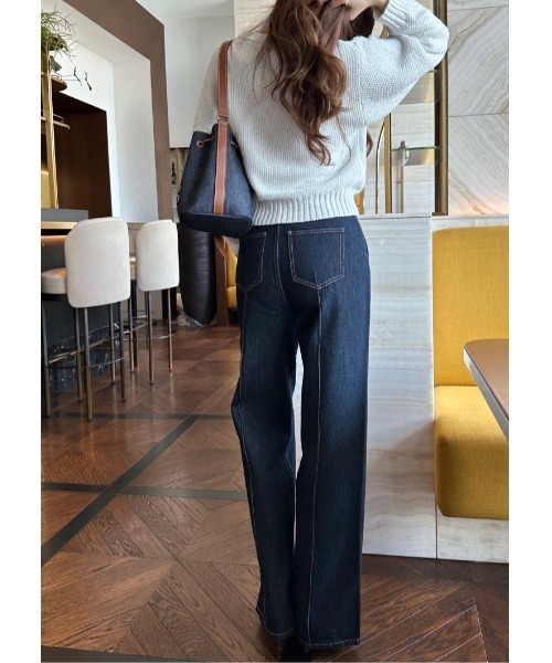 LUDICRUM(ルーディクルム)の「LD Pintuck denim(デニムパンツ・レディース・ブルー/インディゴブルー・XS/S/M)」の6枚目の写真
