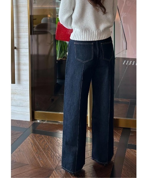 LUDICRUM(ルーディクルム)の「LD Pintuck denim(デニムパンツ・レディース・ブルー/インディゴブルー・XS/S/M)」の7枚目の写真