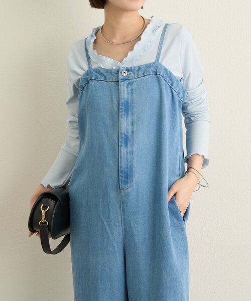 Omekashi（オメカシ）の「コクーンサロペット（サロペット/オーバーオール・レディース・ブルー系その他/オフホワイト・36/38）」の19枚目の写真