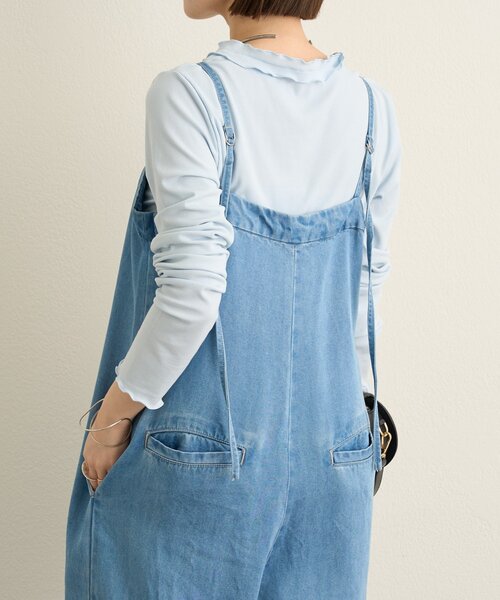 Omekashi（オメカシ）の「コクーンサロペット（サロペット/オーバーオール・レディース・ブルー系その他/オフホワイト・36/38）」の20枚目の写真