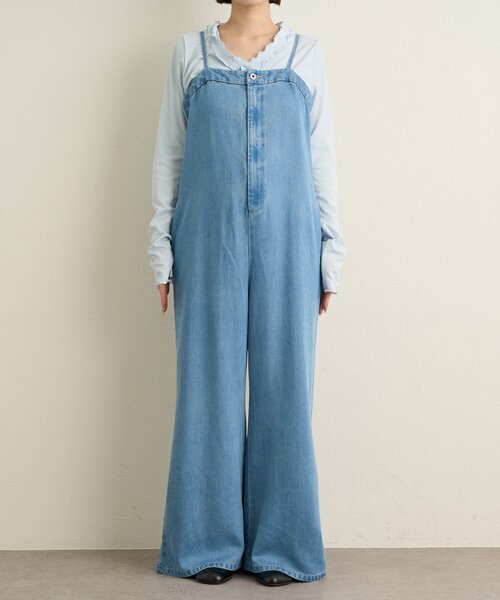 Omekashi（オメカシ）の「コクーンサロペット（サロペット/オーバーオール・レディース・ブルー系その他/オフホワイト・36/38）」の21枚目の写真