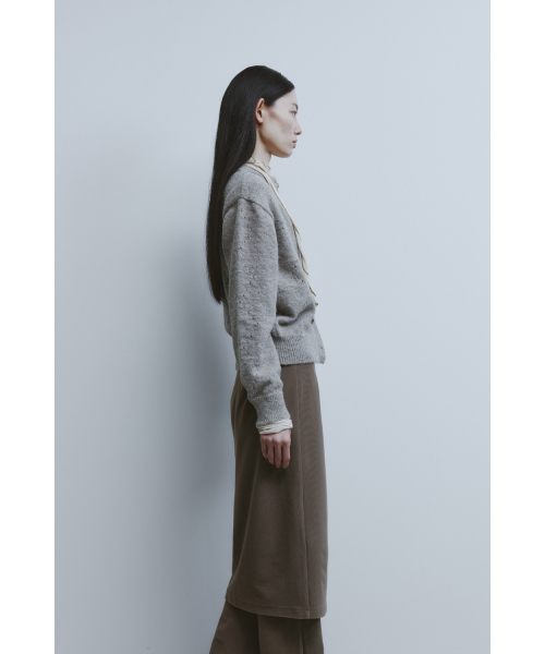 YOUTH（ユース）の「Argyle Punching Knit Cardigan - Light Grey（カーディガン/ボレロ・レディース・その他・SMALL/MEDIUM）」の6枚目の写真
