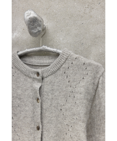 YOUTH（ユース）の「Argyle Punching Knit Cardigan - Light Grey（カーディガン/ボレロ・レディース・その他・SMALL/MEDIUM）」の3枚目の写真