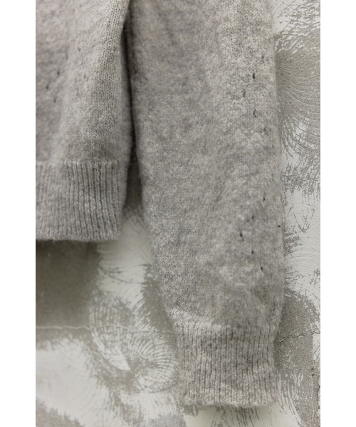 YOUTH（ユース）の「Argyle Punching Knit Cardigan - Light Grey（カーディガン/ボレロ・レディース・その他・SMALL/MEDIUM）」の4枚目の写真