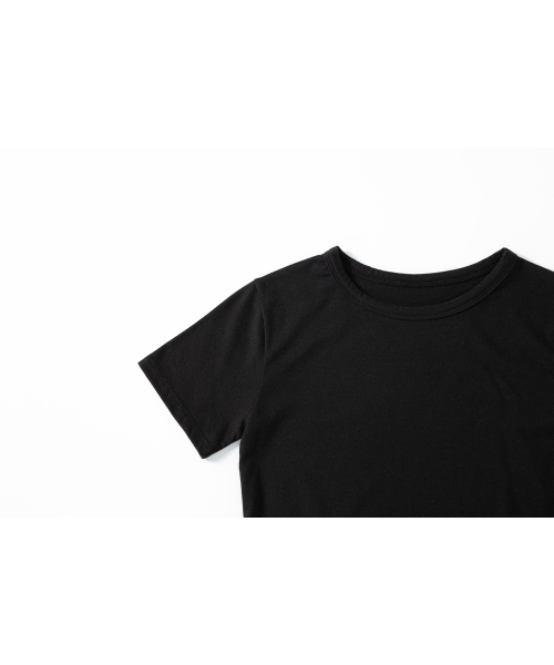SALAD BAGUNI(サラダバグニ)の「Lace tag crop tee - black(Tシャツ/カットソー・レディース・その他・FREE)」の4枚目の写真