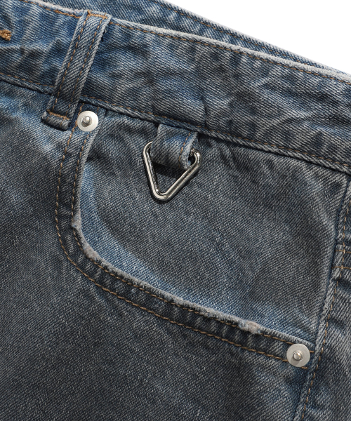 ISTKUNST（イストクンスト）の「DIRTY WASHING WIDE DENIM PANTS_BLACK(IK2ESMD111A)（デニムパンツ・レディース・ブラック・S/M/L）」の4枚目の写真