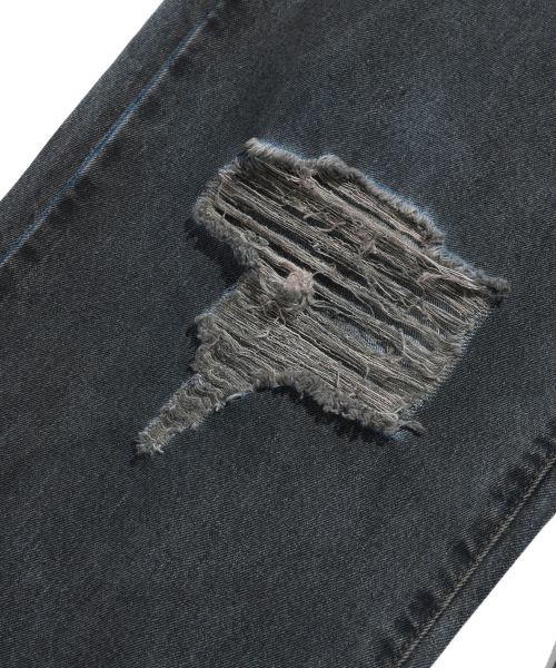 ISTKUNST（イストクンスト）の「DIRTY WASHING WIDE DENIM PANTS_BLACK(IK2ESMD111A)（デニムパンツ・レディース・ブラック・S/M/L）」の5枚目の写真