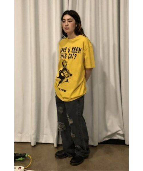 ISTKUNST（イストクンスト）の「DIRTY WASHING WIDE DENIM PANTS_BLACK(IK2ESMD111A)（デニムパンツ・レディース・ブラック・S/M/L）」の9枚目の写真