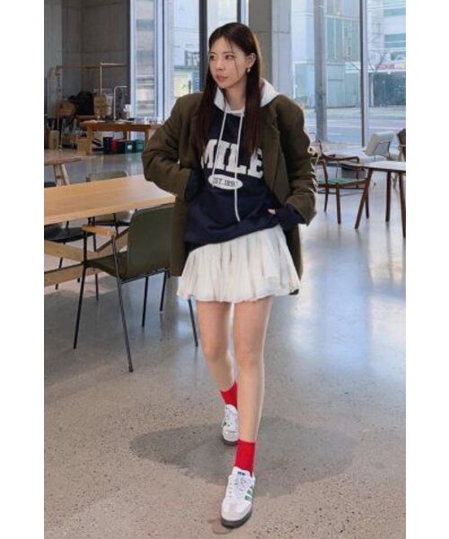 THE MILE（ザマイル）の「MILE EST MIX SWEAT HOODIE [NAVY]（パーカー・メンズ・その他・L/M/S/XL）」の2枚目の写真