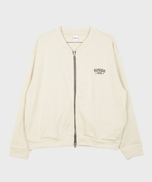 KINDS（カインズ）の「コンパクトロゴスウェットブルゾン_オートミール（MA-1）」