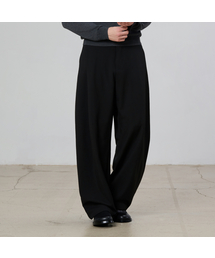 HYOJI（ヒョージ）の「カーブドワイドスラックス (F01-3カラー)（スラックス）」