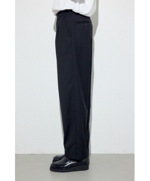 AZUL by moussy(アズールバイマウジー)の「ワンタックワイドスラックス(スラックス・メンズ・ブラック/ダークネイビー・LARGE/MEDIUM/SMALL)」の20枚目の写真