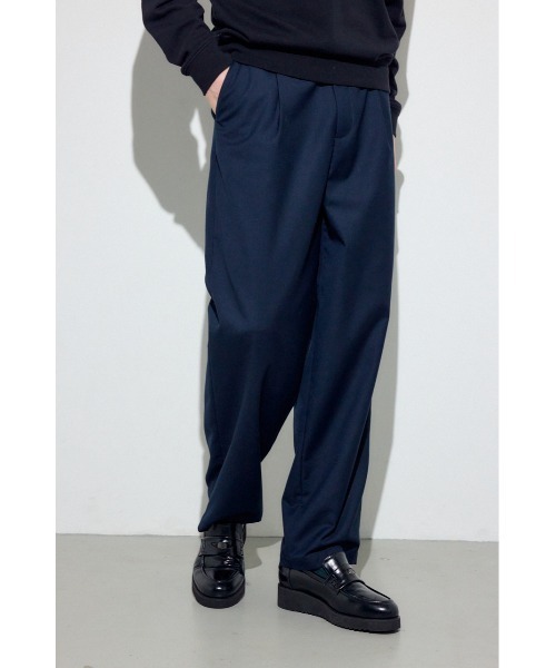 AZUL by moussy(アズールバイマウジー)の「ワンタックワイドスラックス(スラックス・メンズ・ブラック/ダークネイビー・LARGE/MEDIUM/SMALL)」の6枚目の写真