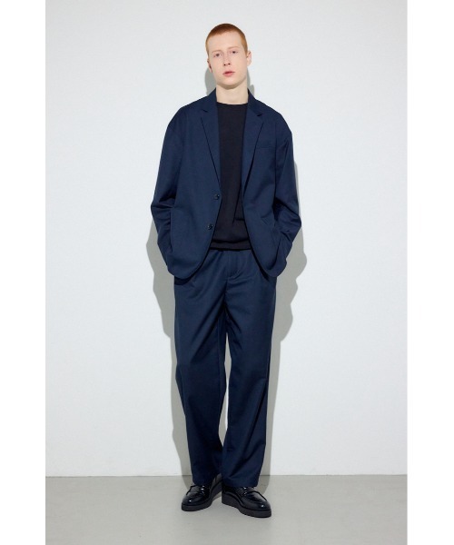 AZUL by moussy(アズールバイマウジー)の「ワンタックワイドスラックス(スラックス・メンズ・ブラック/ダークネイビー・LARGE/MEDIUM/SMALL)」の7枚目の写真