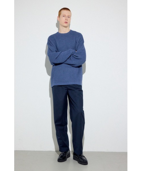 AZUL by moussy(アズールバイマウジー)の「ワンタックワイドスラックス(スラックス・メンズ・ブラック/ダークネイビー・LARGE/MEDIUM/SMALL)」の8枚目の写真