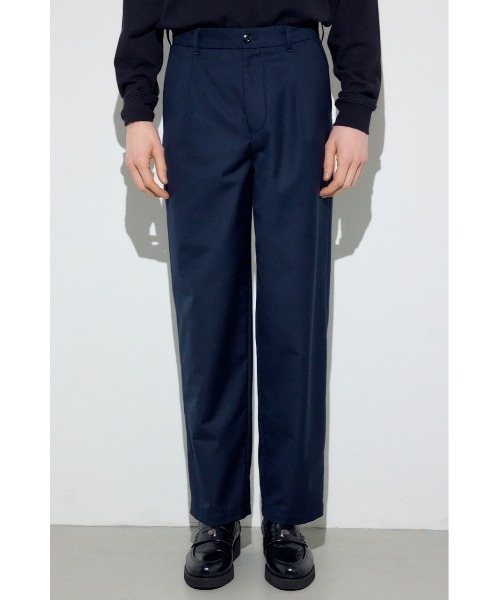 AZUL by moussy(アズールバイマウジー)の「ワンタックワイドスラックス(スラックス・メンズ・ブラック/ダークネイビー・LARGE/MEDIUM/SMALL)」の9枚目の写真