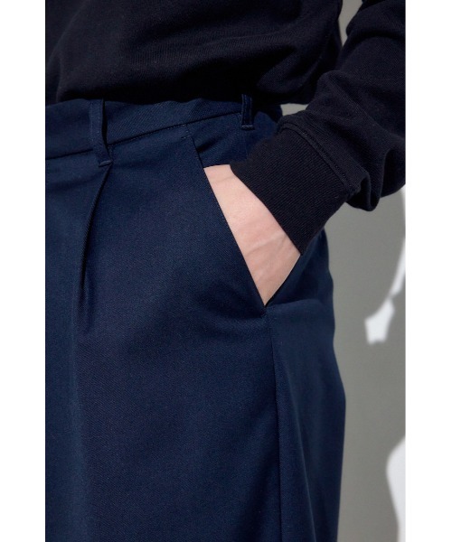 AZUL by moussy(アズールバイマウジー)の「ワンタックワイドスラックス(スラックス・メンズ・ブラック/ダークネイビー・LARGE/MEDIUM/SMALL)」の13枚目の写真