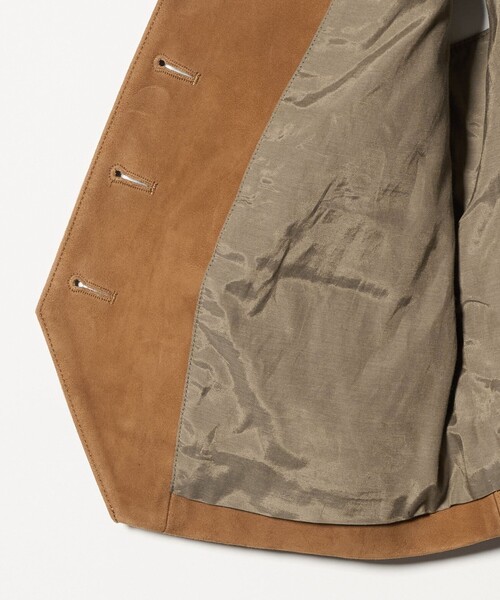 6（ロク）の「＜6(ROKU)＞スエード ベスト（ベスト・レディース・ベージュ・FREE）」の7枚目の写真