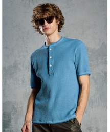 wjk（ダヴルジェイケイ）の「waffle henley S S（Tシャツ/カットソー）」