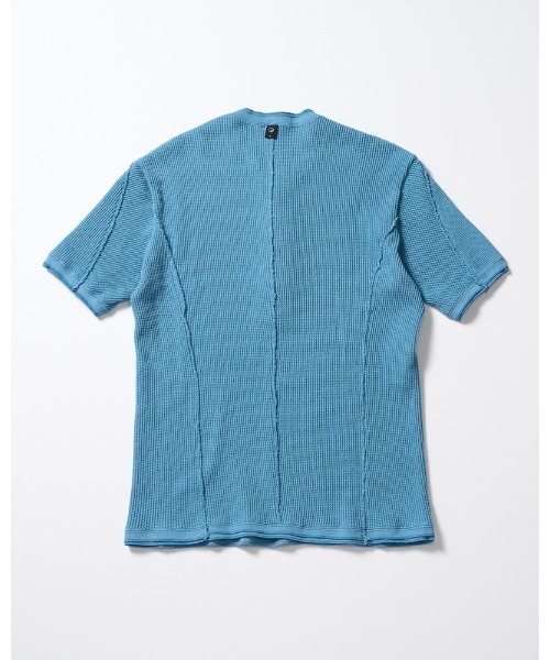 wjk（ダヴルジェイケイ）の「waffle henley S/S（Tシャツ/カットソー・メンズ・ブラック/ライトブルー/ホワイト・SMALL/MEDIUM/LARGE/X-LARGE）」の8枚目の写真