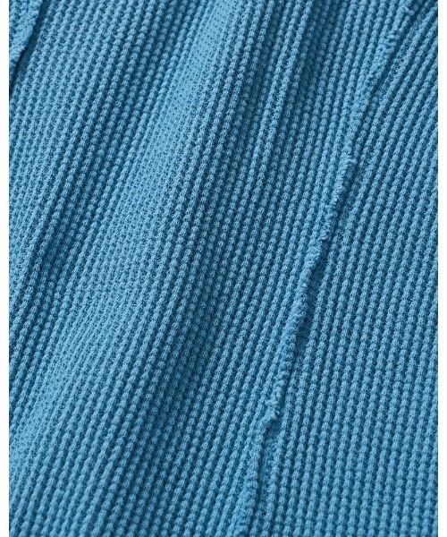 wjk（ダヴルジェイケイ）の「waffle henley S/S（Tシャツ/カットソー・メンズ・ブラック/ライトブルー/ホワイト・SMALL/MEDIUM/LARGE/X-LARGE）」の13枚目の写真