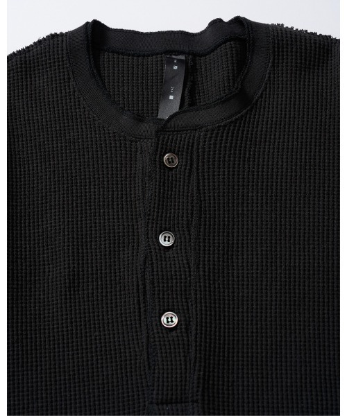 wjk（ダヴルジェイケイ）の「waffle henley S/S（Tシャツ/カットソー・メンズ・ブラック/ライトブルー/ホワイト・SMALL/MEDIUM/LARGE/X-LARGE）」の21枚目の写真