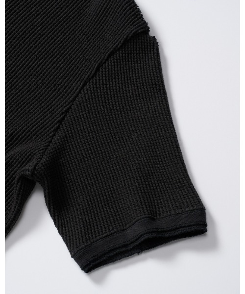 wjk（ダヴルジェイケイ）の「waffle henley S/S（Tシャツ/カットソー・メンズ・ブラック/ライトブルー/ホワイト・SMALL/MEDIUM/LARGE/X-LARGE）」の22枚目の写真