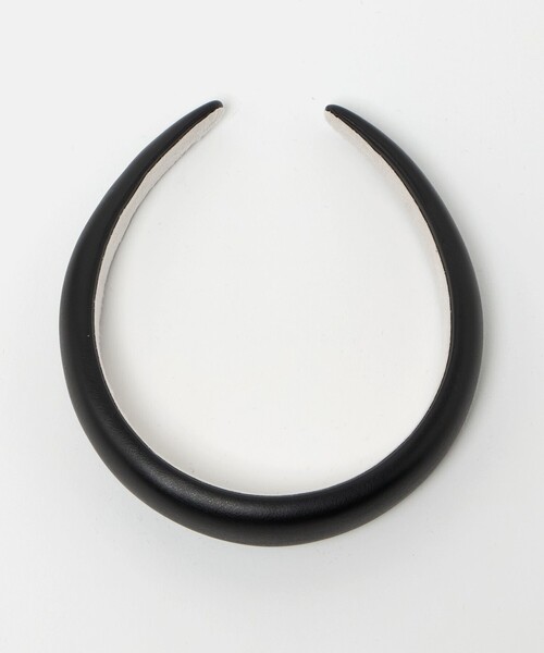 green label relaxing（グリーンレーベルリラクシング）の「レザーライク カチューシャ（カチューシャ・レディース・ブラック・FREE）」の5枚目の写真