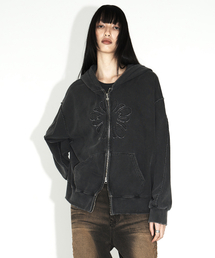 ULKIN（ウルキン）の「[ランウェイ] エンドレス ヴィンテージ ツーウェイ フード付き ジップアップ_チャコール（パーカー）」