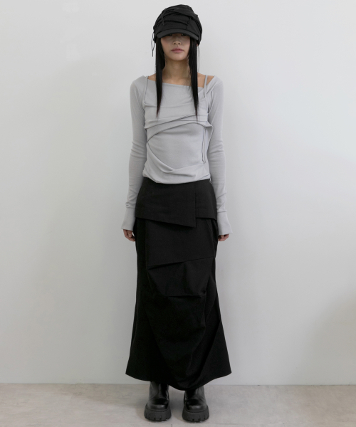 FLAREUP（フレアアップ）の「Soi Draped Cap (FL-743_Black)（キャップ