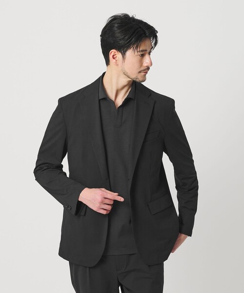 BEAUTY&YOUTH UNITED ARROWS(ビューティーアンドユースユナイテッドアローズ)の「【WEB限定 WARDROBE SMART】カルゼジャージ コンフォート セットアップ/ジャケット&イージーパンツ(セットアップ・メンズ・ブラック/ネイビー・S/M/L/XL)」の4枚目の写真