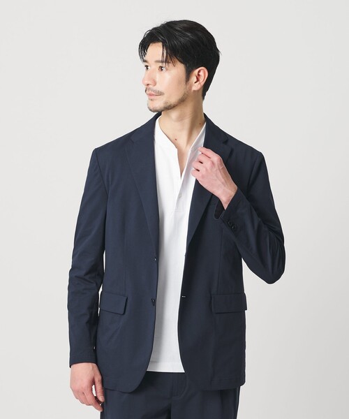 BEAUTY&YOUTH UNITED ARROWS(ビューティーアンドユースユナイテッドアローズ)の「【WEB限定 WARDROBE SMART】カルゼジャージ コンフォート セットアップ/ジャケット&イージーパンツ(セットアップ・メンズ・ブラック/ネイビー・S/M/L/XL)」の8枚目の写真
