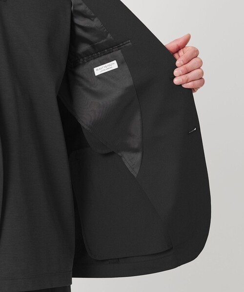 BEAUTY&YOUTH UNITED ARROWS(ビューティーアンドユースユナイテッドアローズ)の「【WEB限定 WARDROBE SMART】カルゼジャージ コンフォート セットアップ/ジャケット&イージーパンツ(セットアップ・メンズ・ブラック/ネイビー・S/M/L/XL)」の20枚目の写真