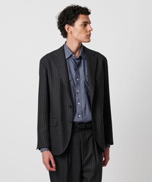 SOVEREIGN | <SOVEREIGN>DI PRAY ウール ストライプ シングル2ボタン テーラードジャケット RELAX MODEL(テーラードジャケット)