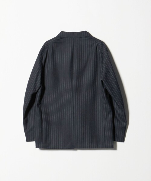 SOVEREIGN（ソブリン）の「＜SOVEREIGN＞DI PRAY ウール ストライプ シングル2ボタン テーラードジャケット RELAX MODEL（テーラードジャケット・メンズ・ネイビー・L/M）」の7枚目の写真