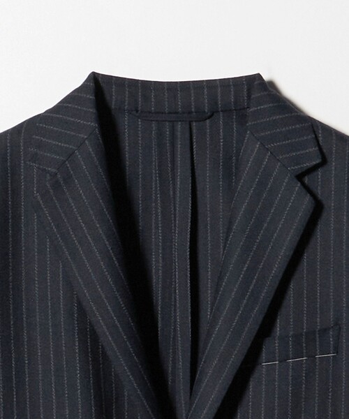 SOVEREIGN（ソブリン）の「＜SOVEREIGN＞DI PRAY ウール ストライプ シングル2ボタン テーラードジャケット RELAX MODEL（テーラードジャケット・メンズ・ネイビー・L/M）」の8枚目の写真