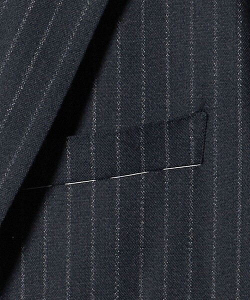 SOVEREIGN（ソブリン）の「＜SOVEREIGN＞DI PRAY ウール ストライプ シングル2ボタン テーラードジャケット RELAX MODEL（テーラードジャケット・メンズ・ネイビー・L/M）」の10枚目の写真