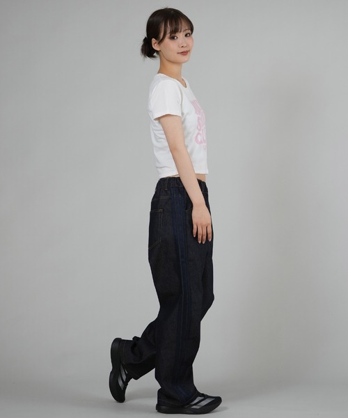 ROXY（ロキシー）の「ROXY/ロキシー 半袖 Tシャツ チビT 丈短め クロップド丈 RST261086（Tシャツ/カットソー・レディース・レッド/ホワイト/グレー・L/M）」の15枚目の写真